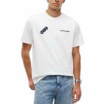 TOMMY JEANS RLX NYC T-SHIRT ΜΠΛΟΥΖΑ ΑΝΔΡΙΚΗ ECRU