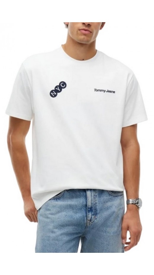 TOMMY JEANS RLX NYC T-SHIRT ΜΠΛΟΥΖΑ ΑΝΔΡΙΚΗ ECRU