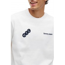 TOMMY JEANS RLX NYC T-SHIRT ΜΠΛΟΥΖΑ ΑΝΔΡΙΚΗ ECRU