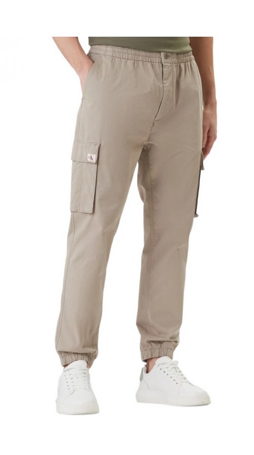 CALVIN KLEIN JEANS SKINNY ELASTIC TWILL CARGO PANT ΠΑΝΤΕΛΟΝΙ ΑΝΔΡΙΚΟ KHAKI