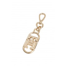 TOMMY HILFIGER MED ZA W/FLAP+CHARM ΠΟΡΤΟΦΟΛΙ ΓΥΝΑΙΚΕΙΟ BLACK