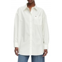 TOMMY JEANS OVS ESSENTIAL SHIRT EXT ΠΟΥΚΑΜΙΣΟ ΓΥΝΑΙΚΕΙΟ ECRU