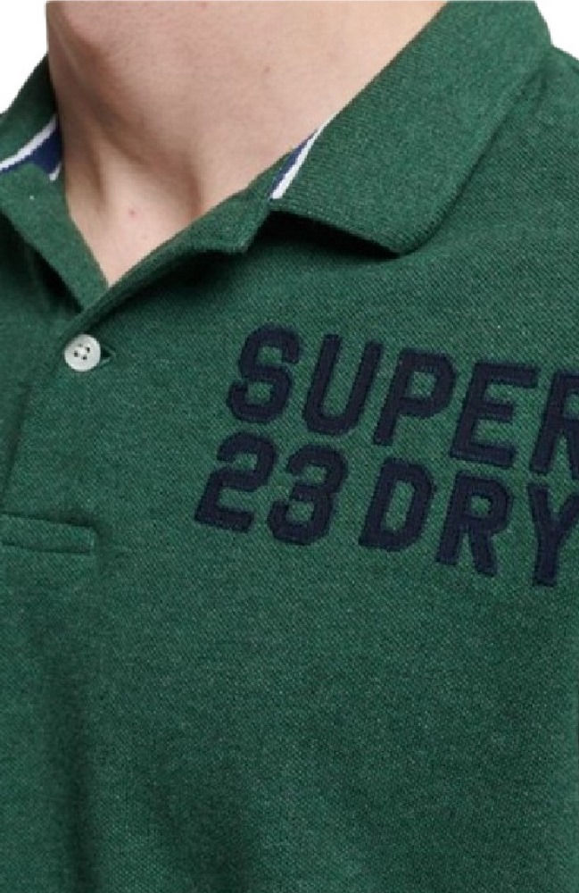 SUPERDRY D1 OVIN VINTAGE SUPERSTATE POLO ΜΠΛΟΥΖΑ ΑΝΔΡΙΚΗ DARK GREEN