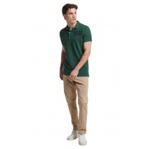 SUPERDRY D1 OVIN VINTAGE SUPERSTATE POLO ΜΠΛΟΥΖΑ ΑΝΔΡΙΚΗ DARK GREEN