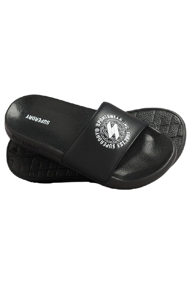 ΠΑΝΤΟΦΛΑ CODE PRINTED POOL SLIDE ΓΥΝΑΙΚΕΙΟ SUPERDRY BLACK