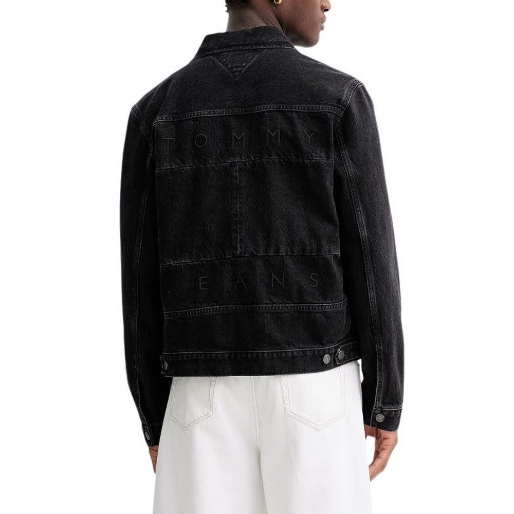 TOMMY JEANS RYAN RGLR TRCKR FLG EI6081 ΤΖΙΝ ΜΠΟΥΦΑΝ ΑΝΔΡΙΚΟ DENIM BLACK