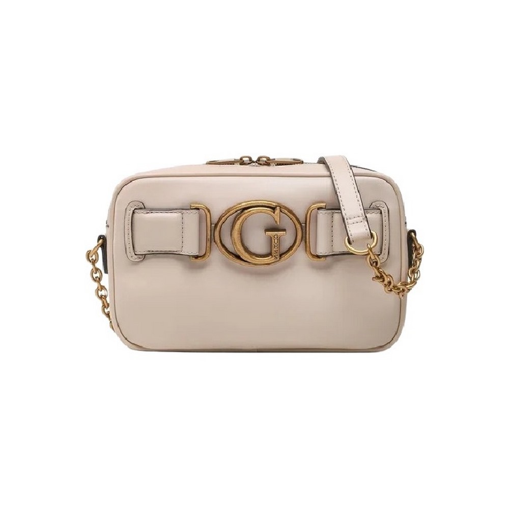 GUESS AVIANA CAMERA BAG ΤΣΑΝΤΑ ΓΥΝΑΙΚΕΙΑ ECRU