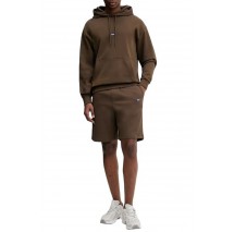 HUGO BOSS JERSEY SHORTS NASENSIO ΒΕΡΜΟΥΔΑ ΑΝΔΡΙΚΗ DARK BROWN