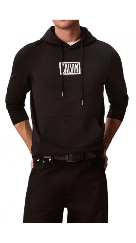 CALVIN KLEIN JEANS 350TERRY EU CLVIN BOX LOGO ΜΠΛΟΥΖΑ ΦΟΥΤΕΡ ΑΝΔΡΙΚΗ BLACK
