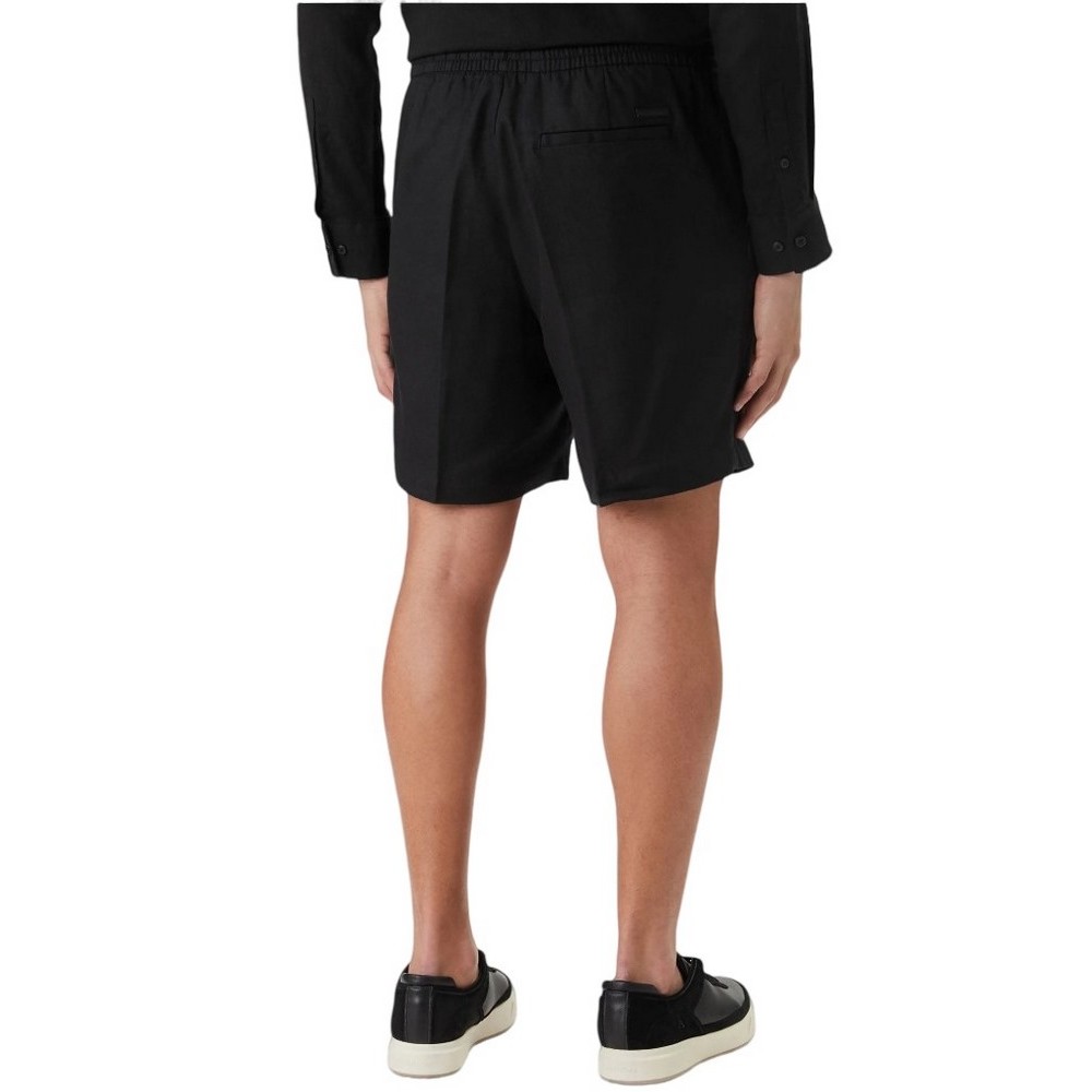 CALVIN KLEIN STRAIGHT LINEN 7" PULL ON SHORT ΣΟΡΤΣ ΑΝΔΡΙΚΟ BLACK