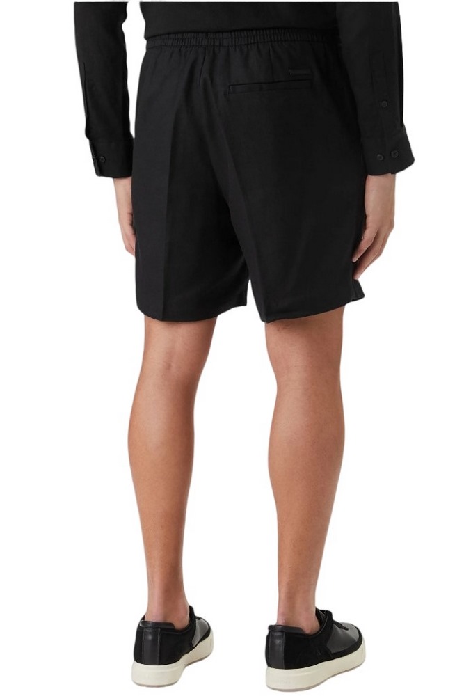 CALVIN KLEIN STRAIGHT LINEN 7" PULL ON SHORT ΣΟΡΤΣ ΑΝΔΡΙΚΟ BLACK