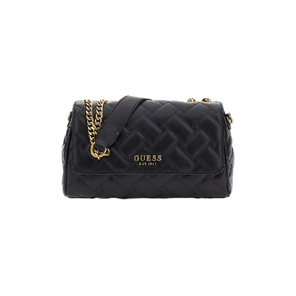GUESS GRACELYNN FLAP CROSS ΤΣΑΝΤΑ ΓΥΝΑΙΚΕΙΑ BLACK