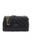 GUESS GRACELYNN FLAP CROSS ΤΣΑΝΤΑ ΓΥΝΑΙΚΕΙΑ BLACK