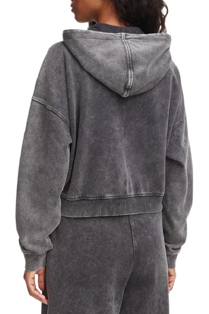 HUGO BOSS DOOBA B JERSEY SWEATSHIRT ΖΑΚΕΤΑ ΦΟΥΤΕΡ ΓΥΝΑΙΚΕΙΑ WASHED BLACK