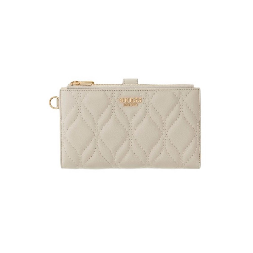 GUESS MAXINE SLG DBL ZIP ORGANIZER ΠΟΡΤΟΦΟΛΙ ΓΥΝΑΙΚΕΙΟ TAUPE