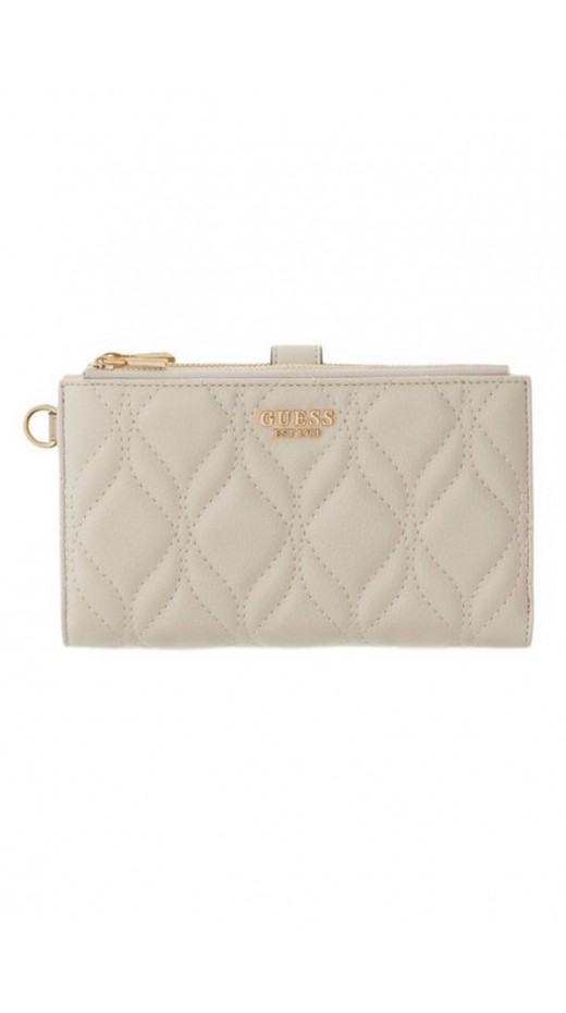 GUESS MAXINE SLG DBL ZIP ORGANIZER ΠΟΡΤΟΦΟΛΙ ΓΥΝΑΙΚΕΙΟ TAUPE