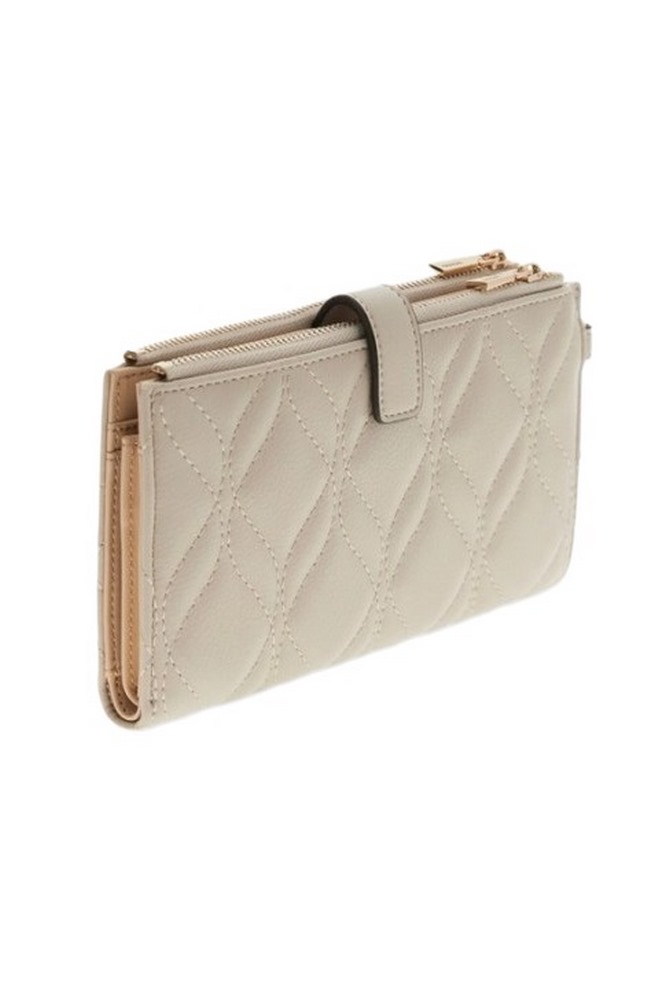 GUESS MAXINE SLG DBL ZIP ORGANIZER ΠΟΡΤΟΦΟΛΙ ΓΥΝΑΙΚΕΙΟ TAUPE