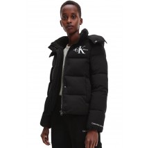 CALVIN KLEIN JEANS MWNON-DOWN SHORT PUFFER ΜΠΟΥΦΑΝ ΓΥΝΑΙΚΕΙΟ BLACK