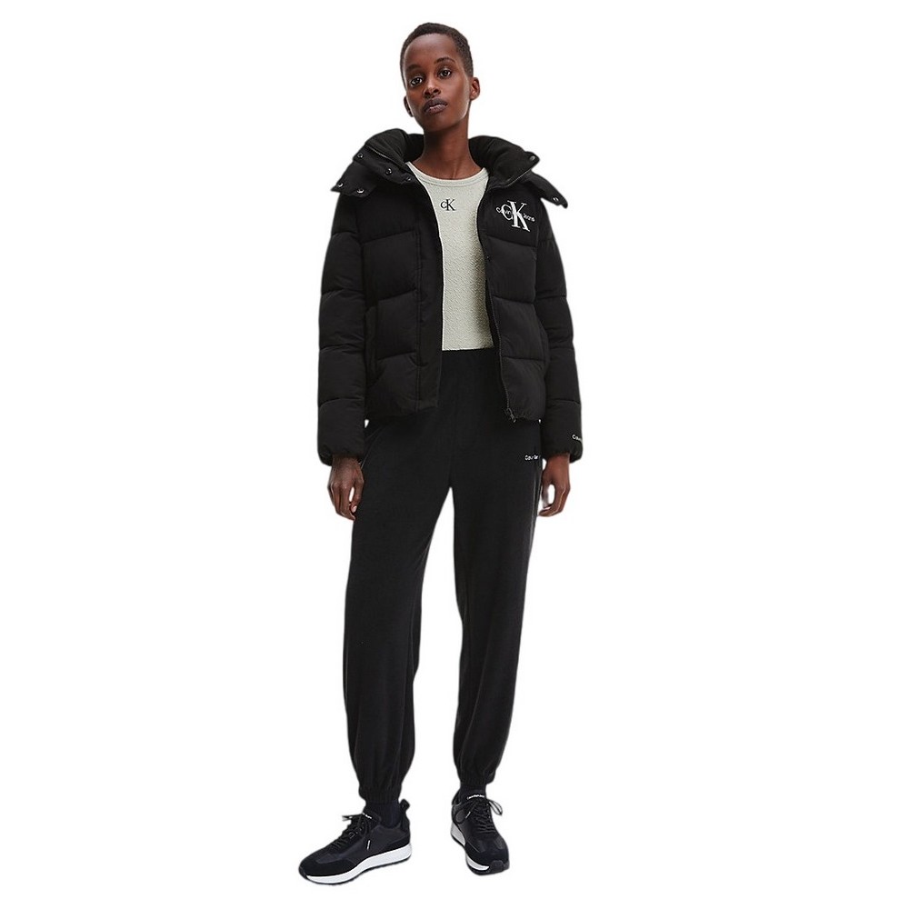 CALVIN KLEIN JEANS MWNON-DOWN SHORT PUFFER ΜΠΟΥΦΑΝ ΓΥΝΑΙΚΕΙΟ BLACK