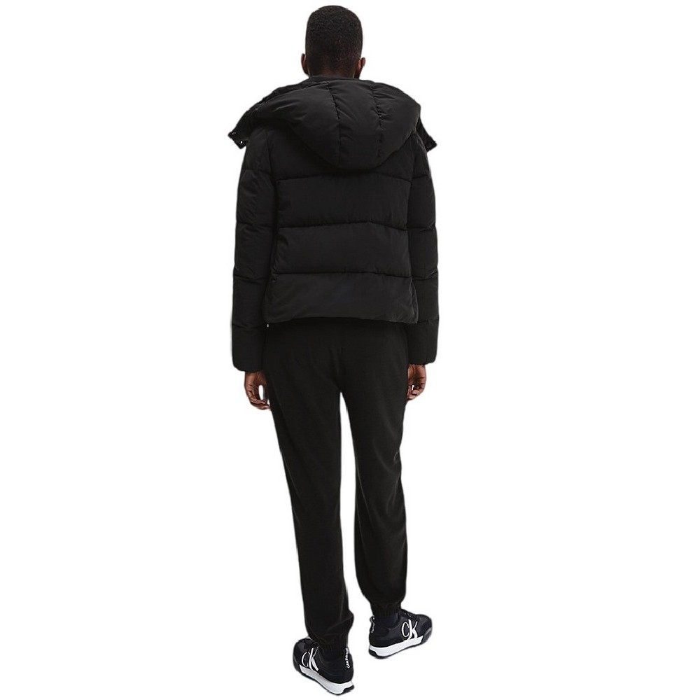 CALVIN KLEIN JEANS MWNON-DOWN SHORT PUFFER ΜΠΟΥΦΑΝ ΓΥΝΑΙΚΕΙΟ BLACK