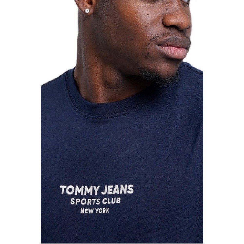 TOMMY JEANS REG SPORTS CLUB SS TEE EXT T-SHIRT ΜΠΛΟΥΖΑ ΑΝΔΡΙΚΗ NAVY