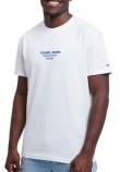 TOMMY JEANS REG SPORTS CLUB SS TEE EXT T-SHIRT ΜΠΛΟΥΖΑ ΑΝΔΡΙΚΗ OFF WHITE