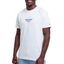 TOMMY JEANS REG SPORTS CLUB SS TEE EXT T-SHIRT ΜΠΛΟΥΖΑ ΑΝΔΡΙΚΗ OFF WHITE