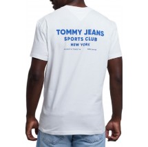 TOMMY JEANS REG SPORTS CLUB SS TEE EXT T-SHIRT ΜΠΛΟΥΖΑ ΑΝΔΡΙΚΗ OFF WHITE
