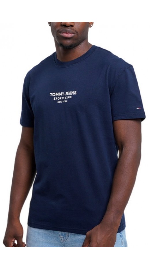 TOMMY JEANS REG SPORTS CLUB SS TEE EXT T-SHIRT ΜΠΛΟΥΖΑ ΑΝΔΡΙΚΗ NAVY