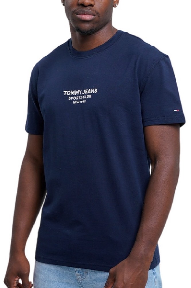 TOMMY JEANS REG SPORTS CLUB SS TEE EXT T-SHIRT ΜΠΛΟΥΖΑ ΑΝΔΡΙΚΗ NAVY