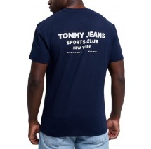 TOMMY JEANS REG SPORTS CLUB SS TEE EXT T-SHIRT ΜΠΛΟΥΖΑ ΑΝΔΡΙΚΗ NAVY