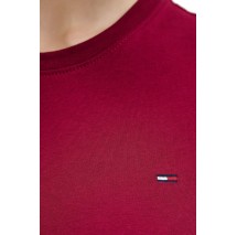TOMMY JEANS C-NECK TEE T-SHIRT ΜΠΛΟΥΖΑ ΓΥΝΑΙΚΕΙΑ BERRY