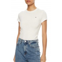 TOMMY JEANS C-NECK TEE T-SHIRT ΜΠΛΟΥΖΑ ΓΥΝΑΙΚΕΙΑ ECRU