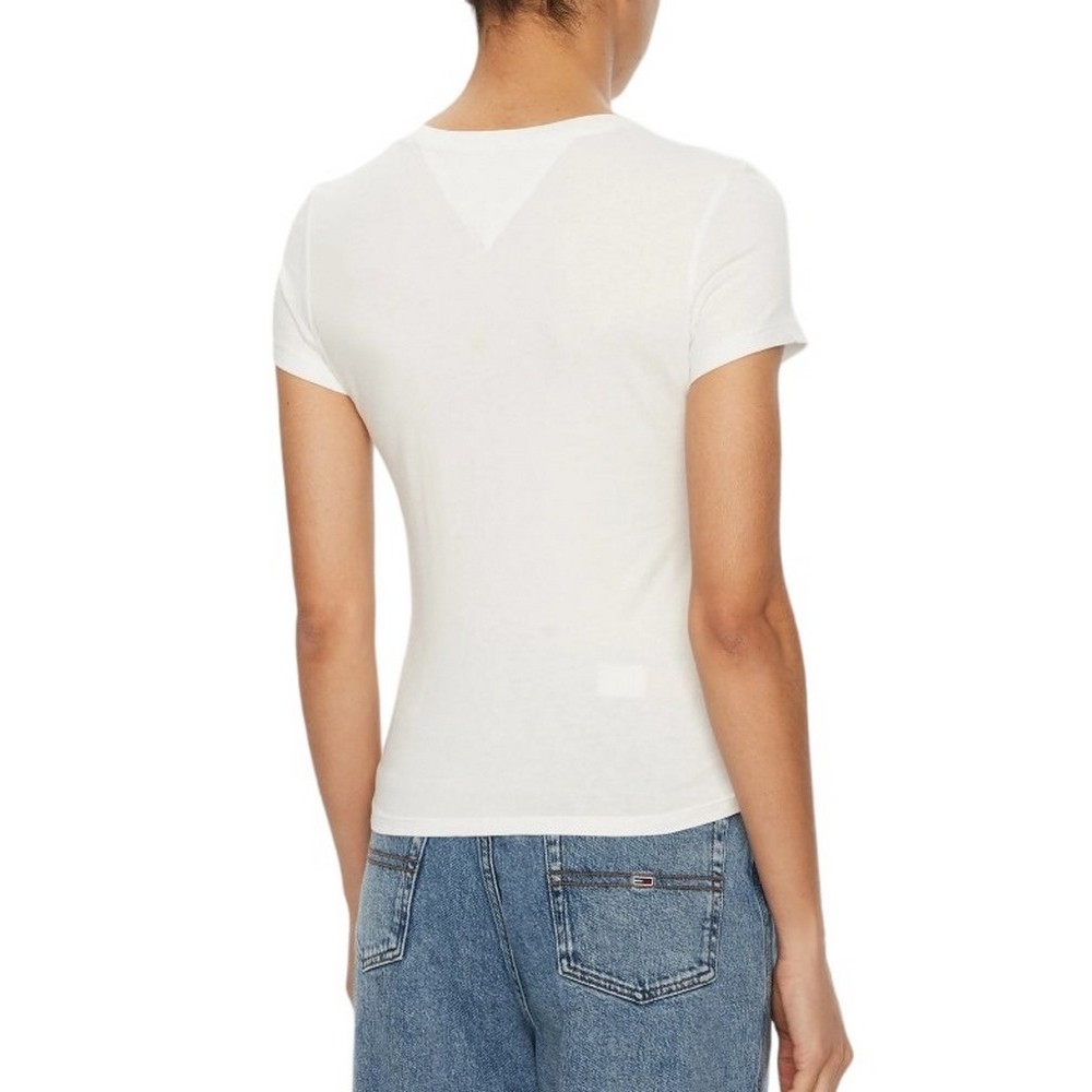 TOMMY JEANS C-NECK TEE T-SHIRT ΜΠΛΟΥΖΑ ΓΥΝΑΙΚΕΙΑ ECRU