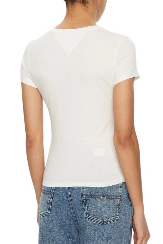 TOMMY JEANS C-NECK TEE T-SHIRT ΜΠΛΟΥΖΑ ΓΥΝΑΙΚΕΙΑ ECRU
