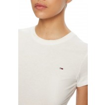 TOMMY JEANS C-NECK TEE T-SHIRT ΜΠΛΟΥΖΑ ΓΥΝΑΙΚΕΙΑ ECRU
