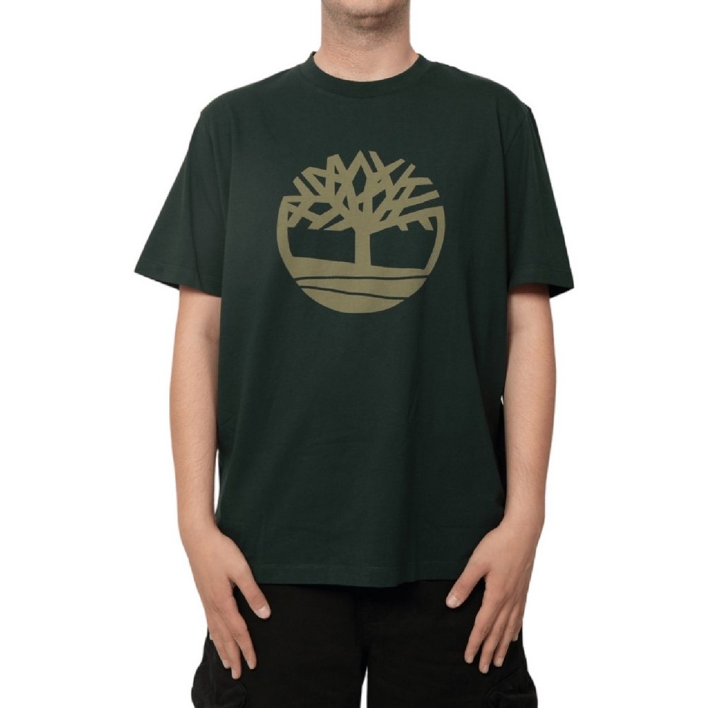 TIMBERLAND NRWD TREE LOGO T-SHIRT ΜΠΛΟΥΖΑ ΑΝΔΡΙΚΗ DARK GREEN