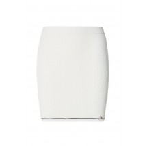 CALVIN KLEIN JEANS MICROCABLE MINI SKIRT ΦΟΥΣΤΑ ΓΥΝΑΙΚΕΙΑ OFF WHITE