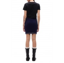 CALVIN KLEIN JEANS MICROCABLE MINI SKIRT ΦΟΥΣΤΑ ΓΥΝΑΙΚΕΙΑ DARK BLUE