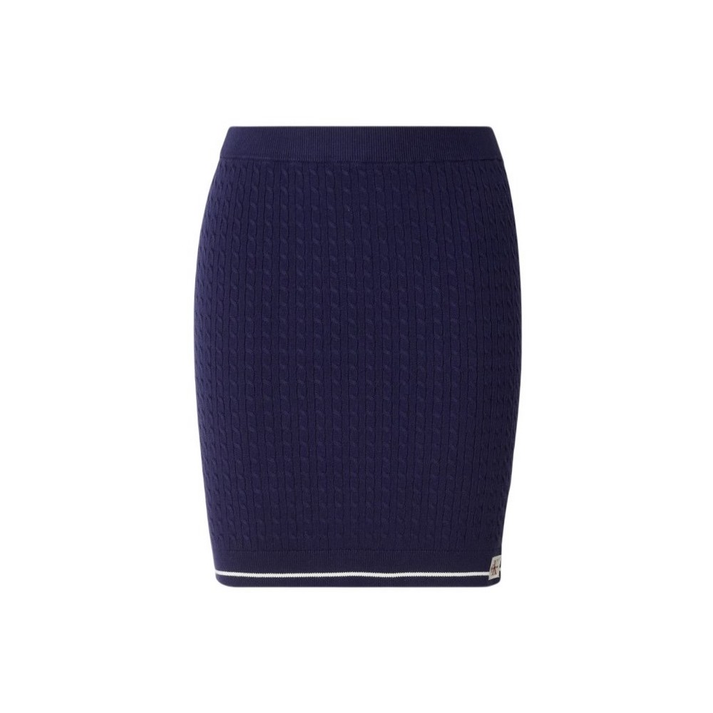 CALVIN KLEIN JEANS MICROCABLE MINI SKIRT ΦΟΥΣΤΑ ΓΥΝΑΙΚΕΙΑ DARK BLUE