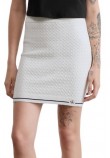CALVIN KLEIN JEANS MICROCABLE MINI SKIRT ΦΟΥΣΤΑ ΓΥΝΑΙΚΕΙΑ OFF WHITE