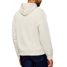 CALVIN KLEIN 350TERRY MICRO MNLG HOODIE ΜΠΛΟΥΖΑ ΦΟΥΤΕΡ ΑΝΔΡΙΚΗ OFF WHITE