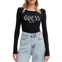 GUESS NEVA HOTFIX LOGO BODY ΚΟΡΜΑΚΙ  ΓΥΝΑΙΚΕΙΟ BLACK