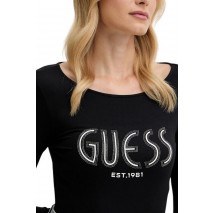 GUESS NEVA HOTFIX LOGO BODY ΚΟΡΜΑΚΙ  ΓΥΝΑΙΚΕΙΟ BLACK