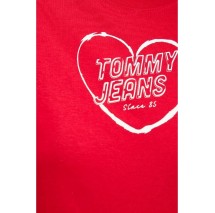 TOMMY JEANS SLIM SH HEART TEE T-SHIRT ΜΠΛΟΥΖΑ ΓΥΝΑΙΚΕΙΑ RED