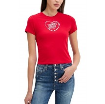 TOMMY JEANS SLIM SH HEART TEE T-SHIRT ΜΠΛΟΥΖΑ ΓΥΝΑΙΚΕΙΑ RED