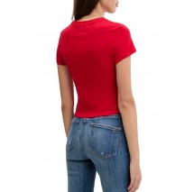 TOMMY JEANS SLIM SH HEART TEE T-SHIRT ΜΠΛΟΥΖΑ ΓΥΝΑΙΚΕΙΑ RED