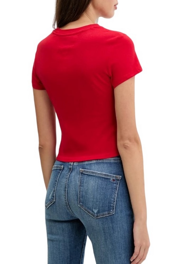 TOMMY JEANS SLIM SH HEART TEE T-SHIRT ΜΠΛΟΥΖΑ ΓΥΝΑΙΚΕΙΑ RED