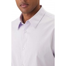 CALVIN KLEIN LS SOLID STRETCH SLIM SHIRT ΠΟΥΚΑΜΙΣΟ ΑΝΔΡΙΚΟ WHITE