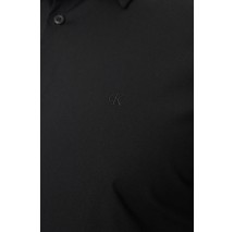 CALVIN KLEIN LS SOLID STRETCH SLIM SHIRT ΠΟΥΚΑΜΙΣΟ ΑΝΔΡΙΚΟ BLACK